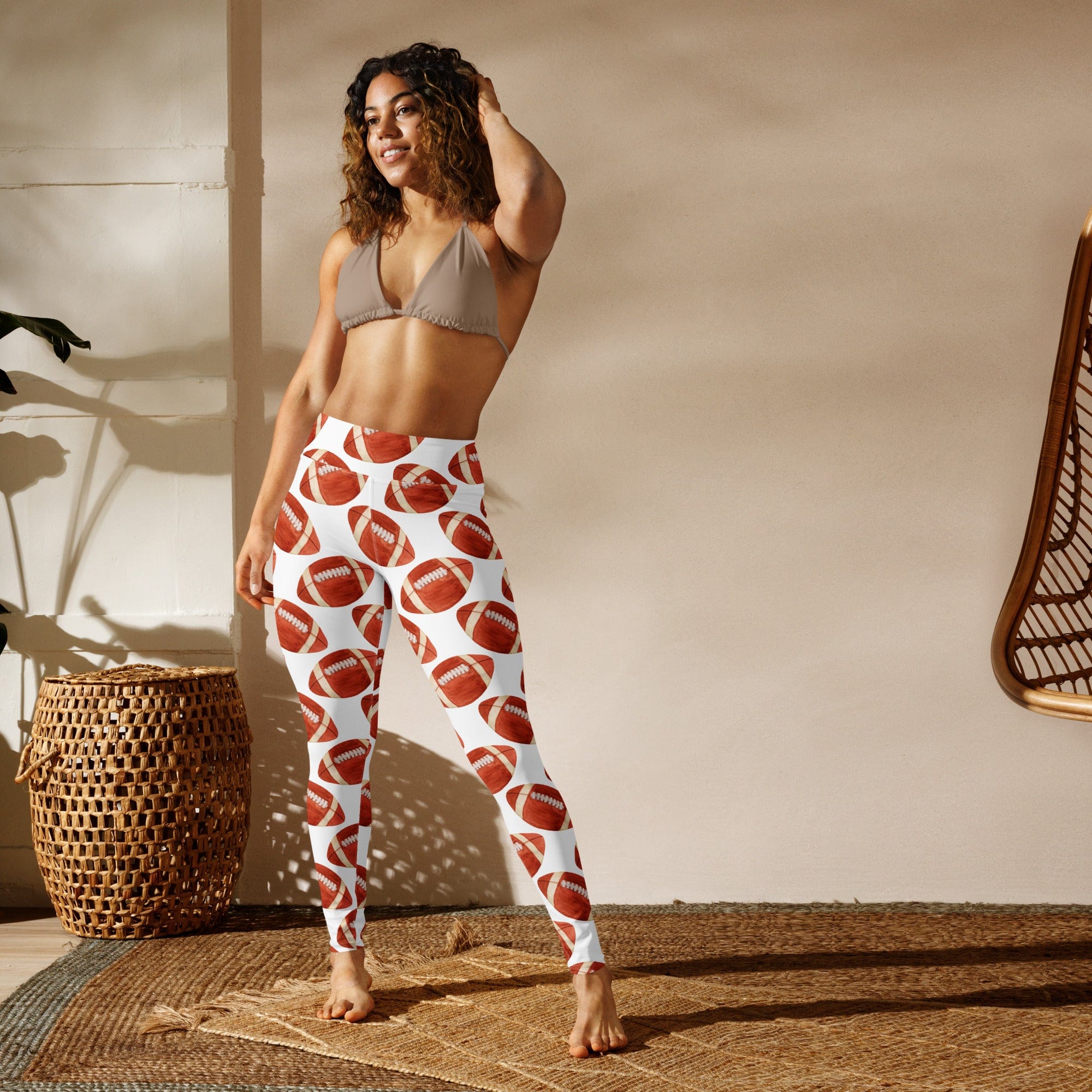 Football Fever Yoga Leggings