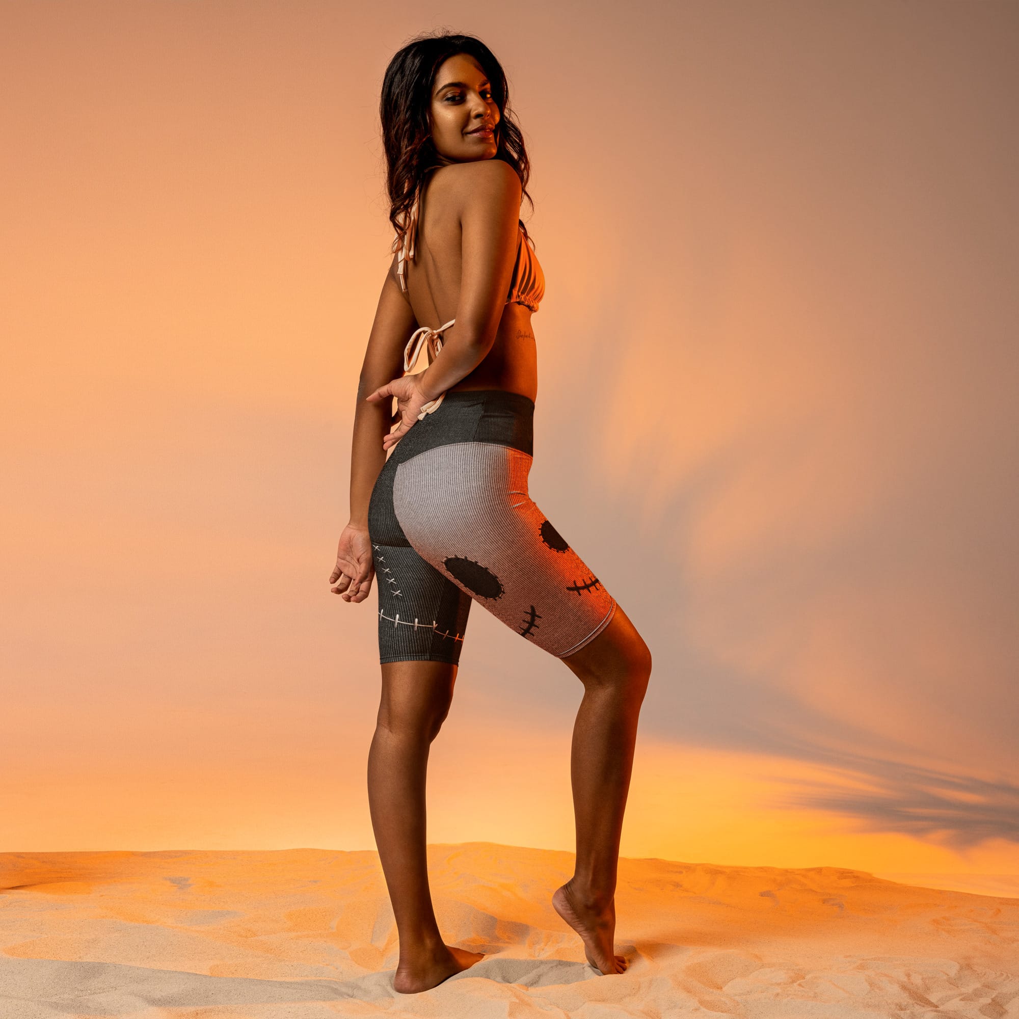 Frankenstitch Biker Shorts