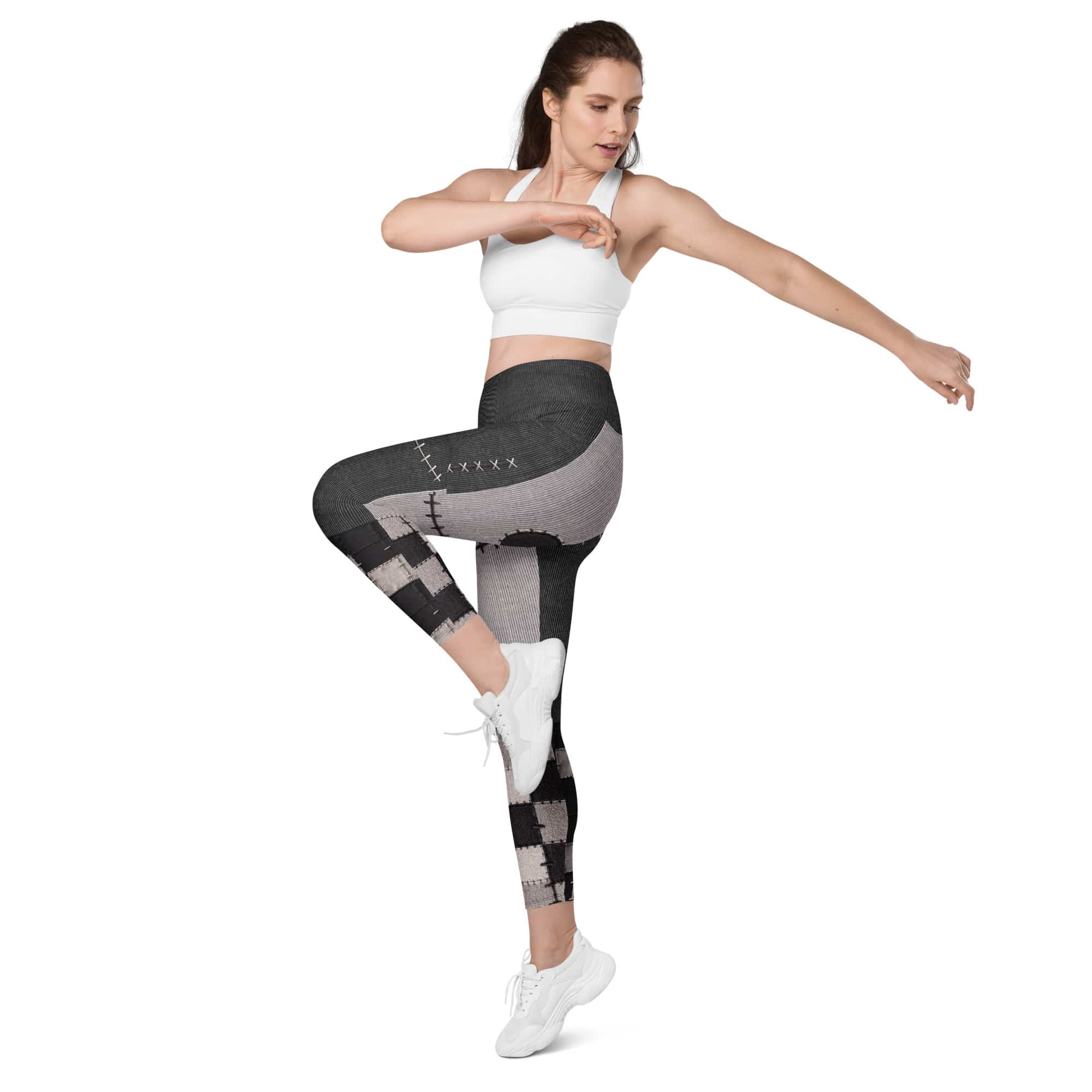 Frankenstitch Leggings With Pockets