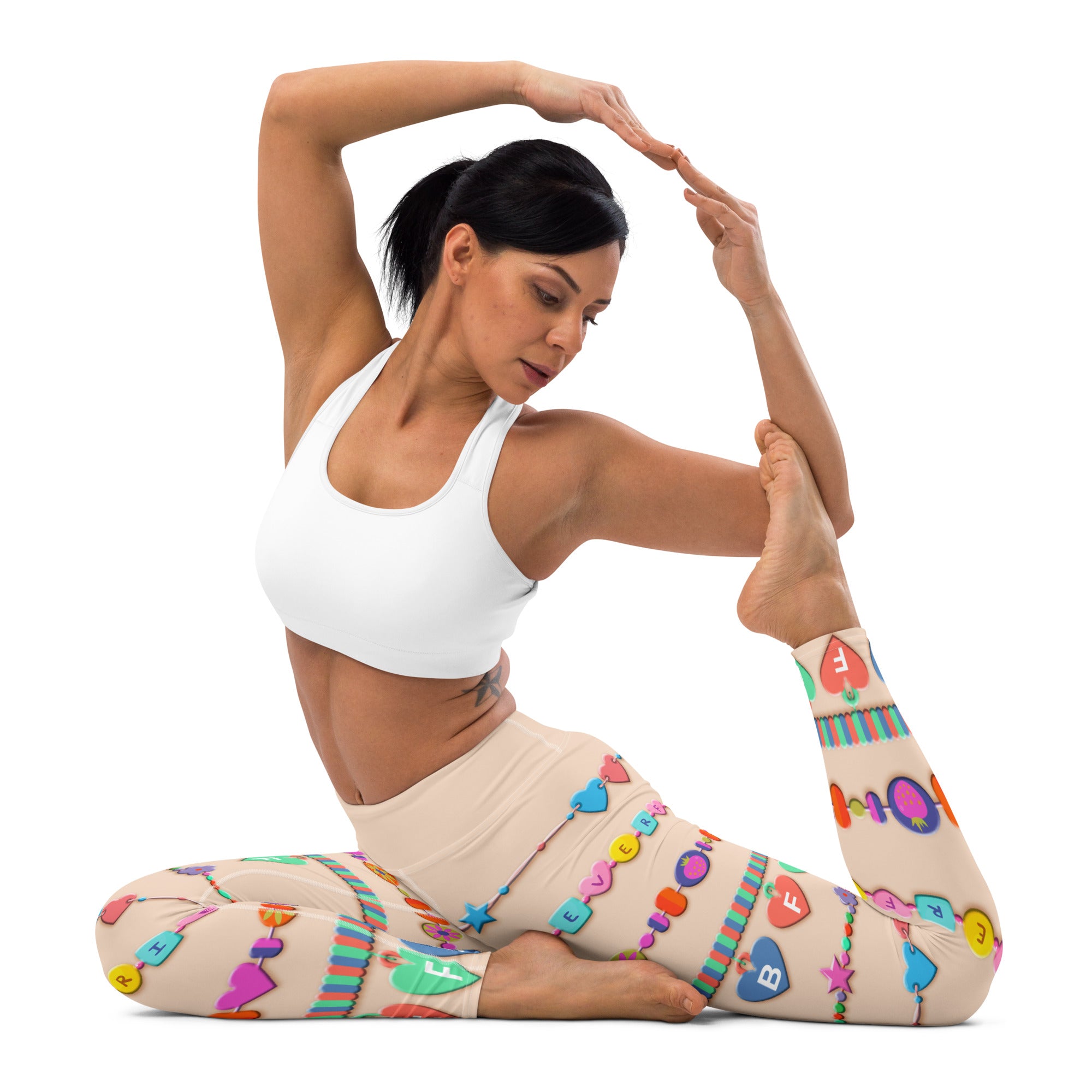 Friendship Bracelet Yoga Leggings