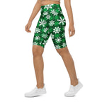 Frosted Flannel Snow Biker Shorts