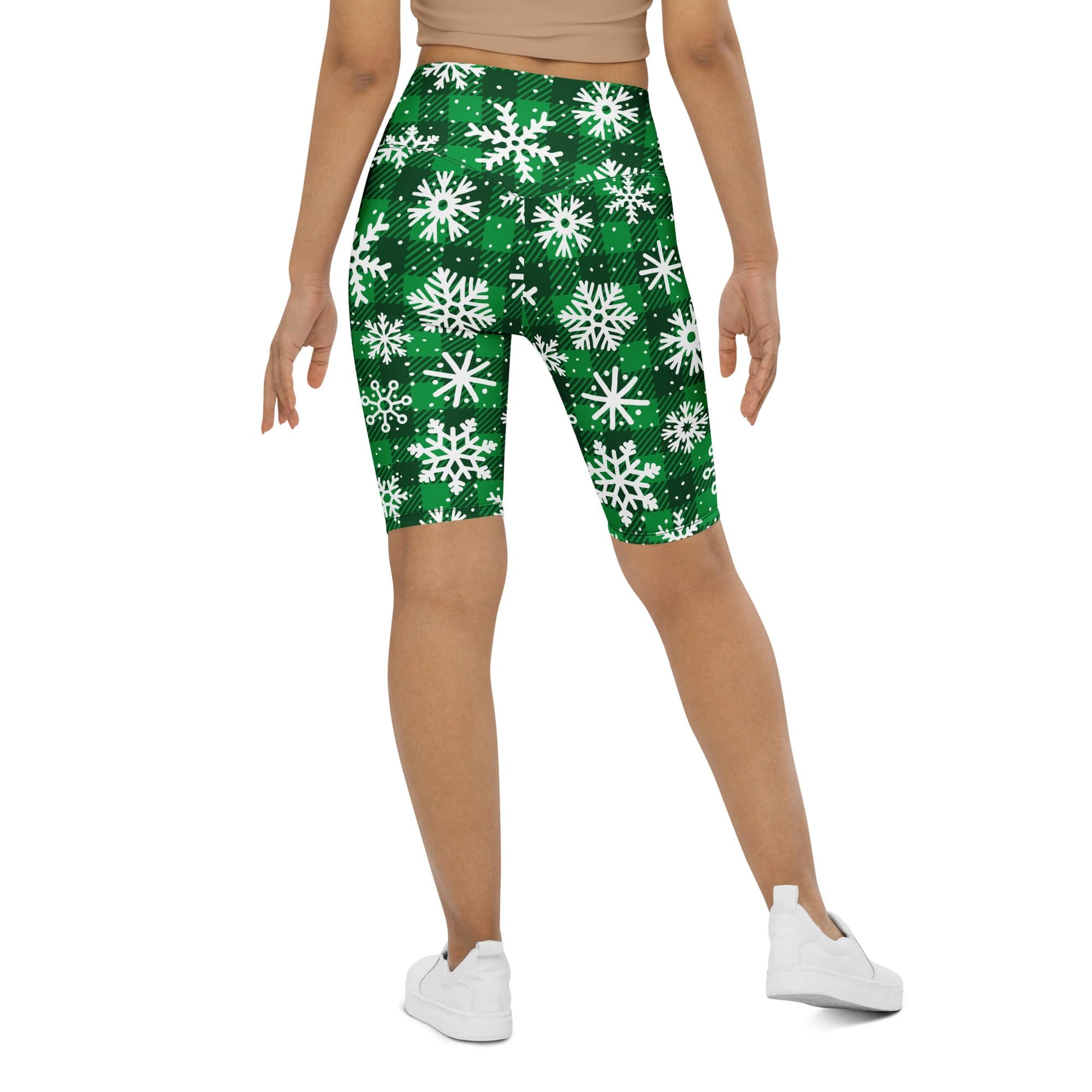 Frosted Flannel Snow Biker Shorts