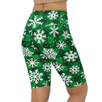 Frosted Flannel Snow Biker Shorts