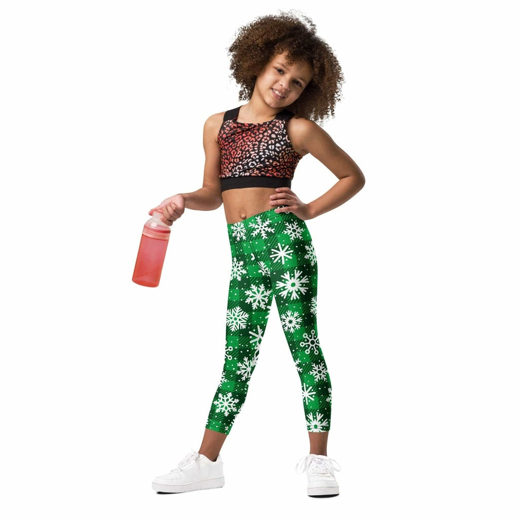 Frosted Flannel Snow Kid's Leggings