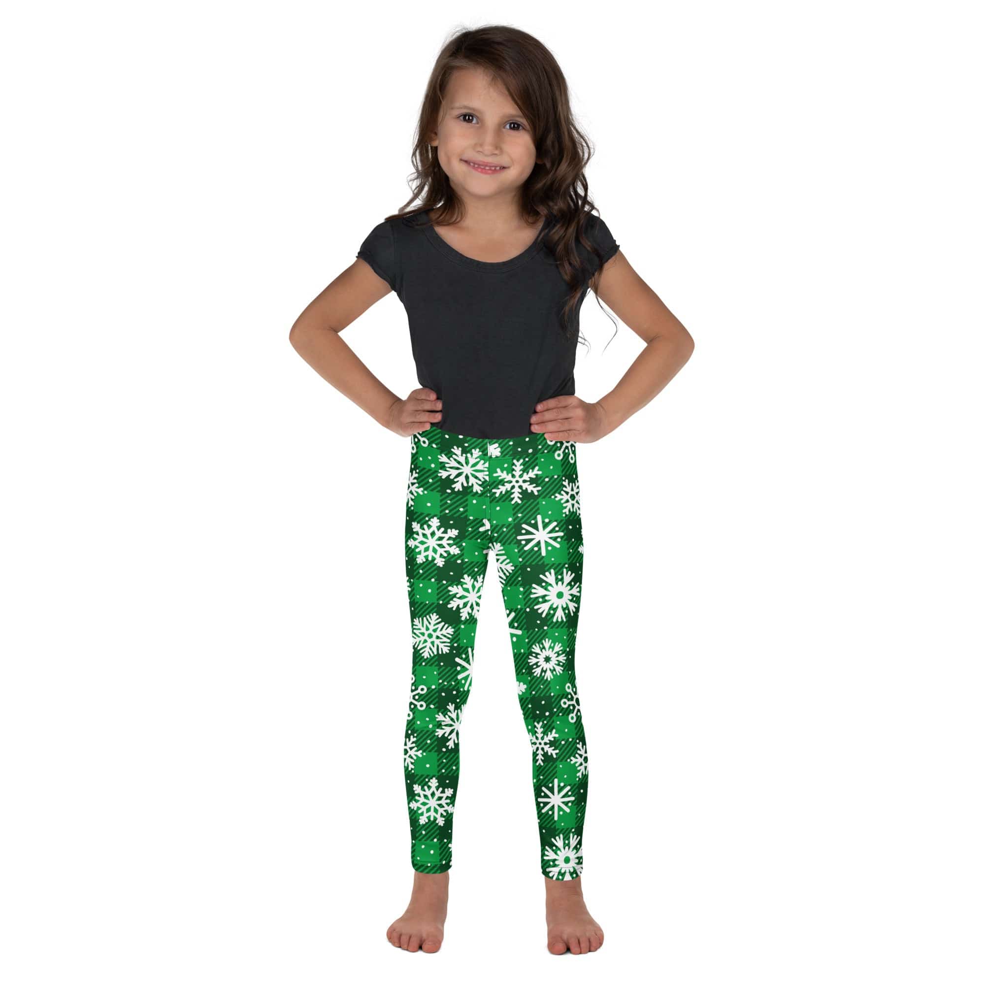 Frosted Flannel Snow Kid's Leggings