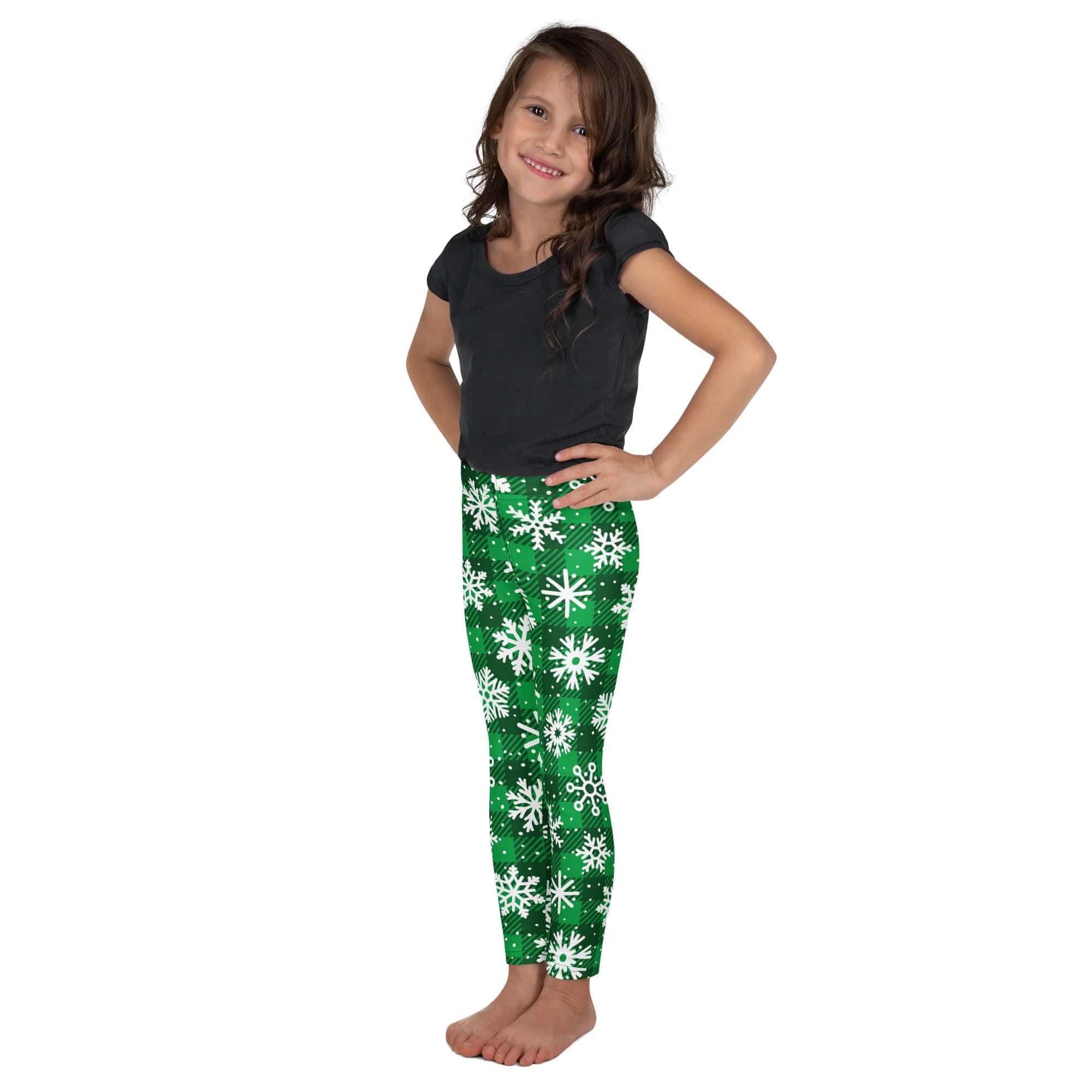 Frosted Flannel Snow Kid's Leggings