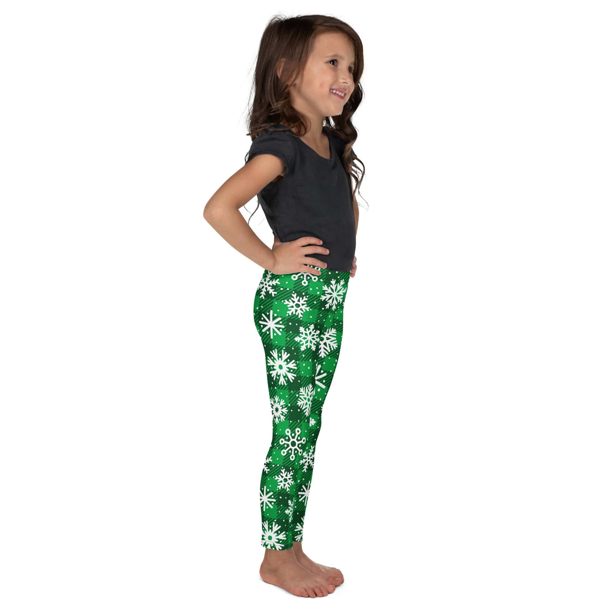 Frosted Flannel Snow Kid's Leggings