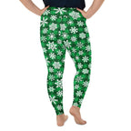 Frosted Flannel Snow Plus Size Leggings
