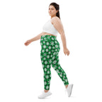 Frosted Flannel Snow Plus Size Leggings