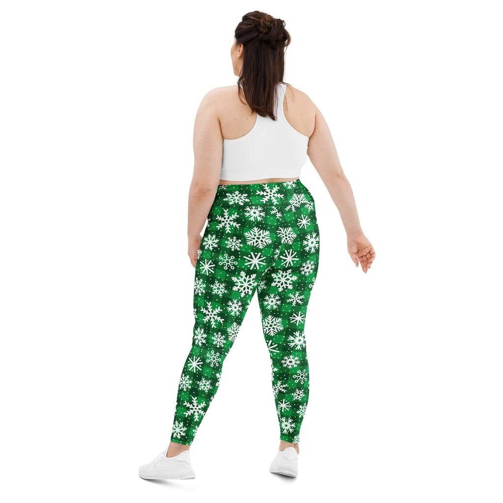 Frosted Flannel Snow Plus Size Leggings