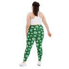 Frosted Flannel Snow Plus Size Leggings
