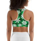 Frosted Flannel Snow Sports Bra