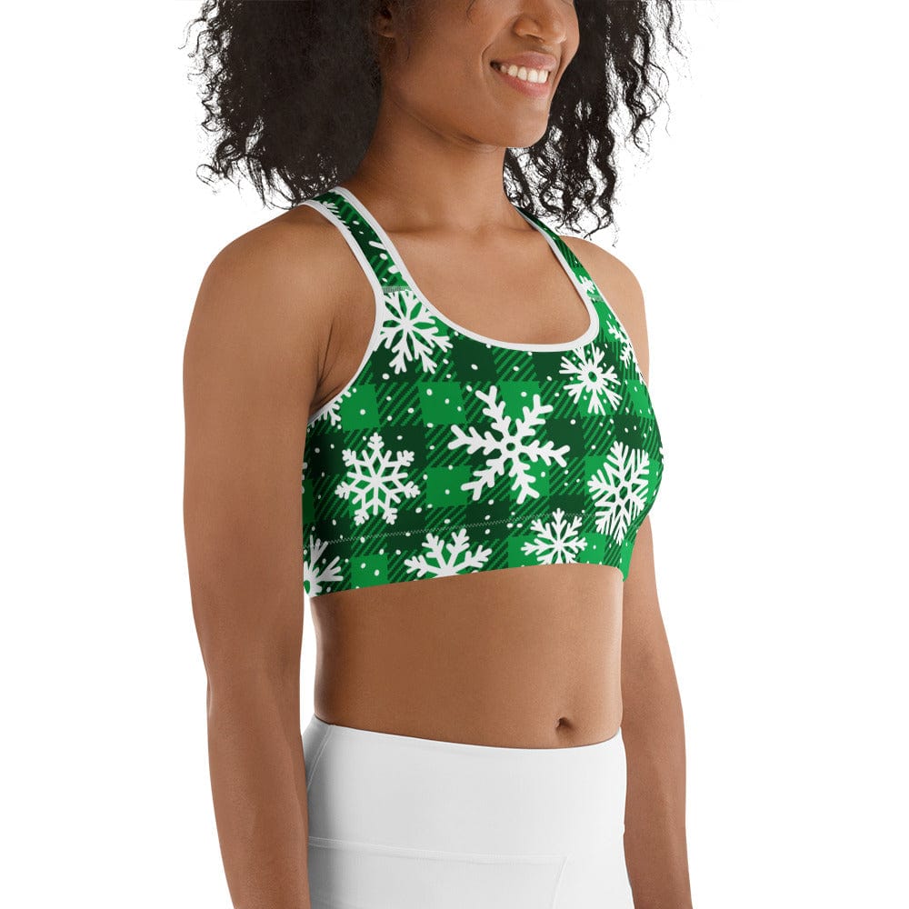 Frosted Flannel Snow Sports Bra