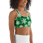 Frosted Flannel Snow Sports Bra
