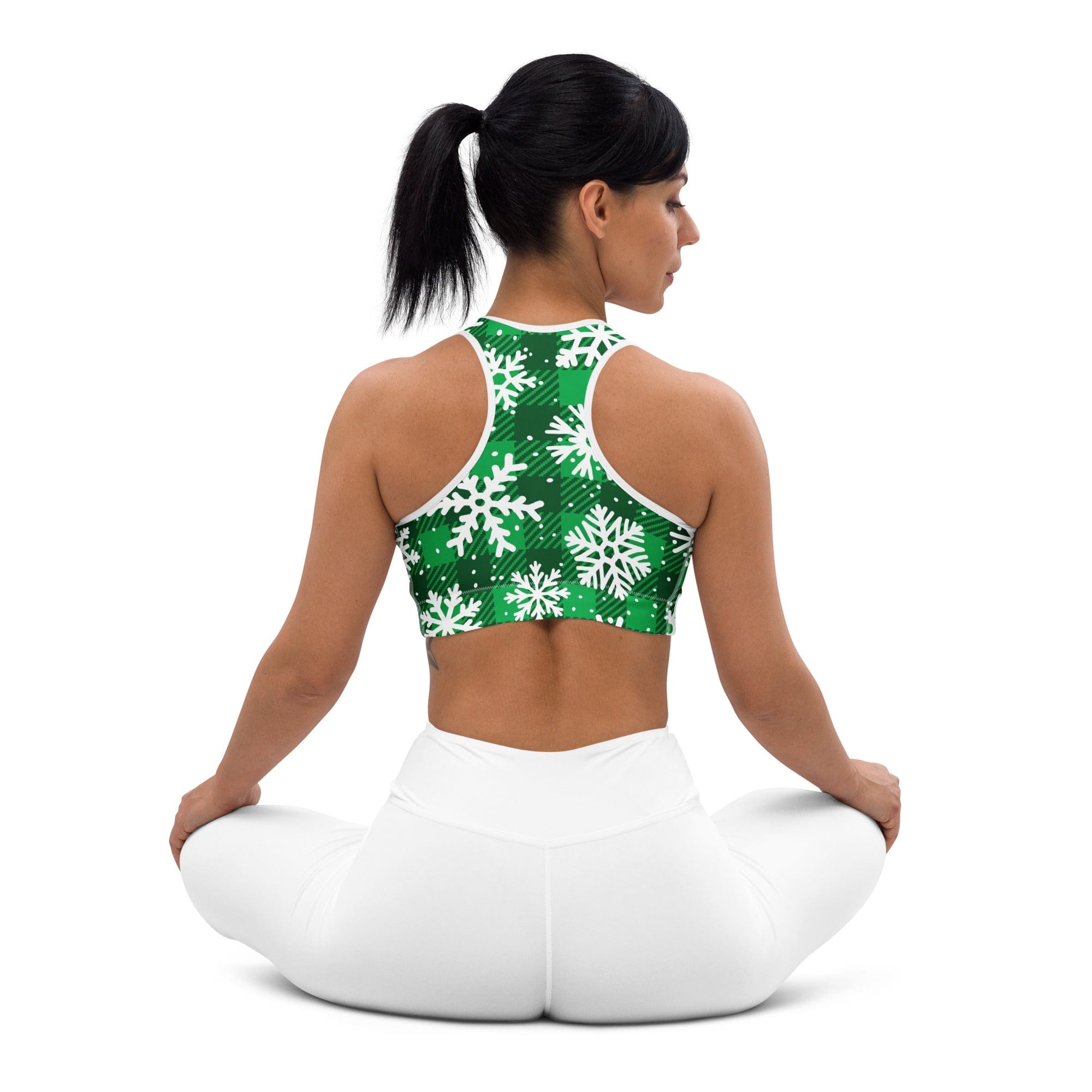 Frosted Flannel Snow Sports Bra