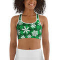 Frosted Flannel Snow Sports Bra