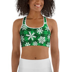 Frosted Flannel Snow Sports Bra