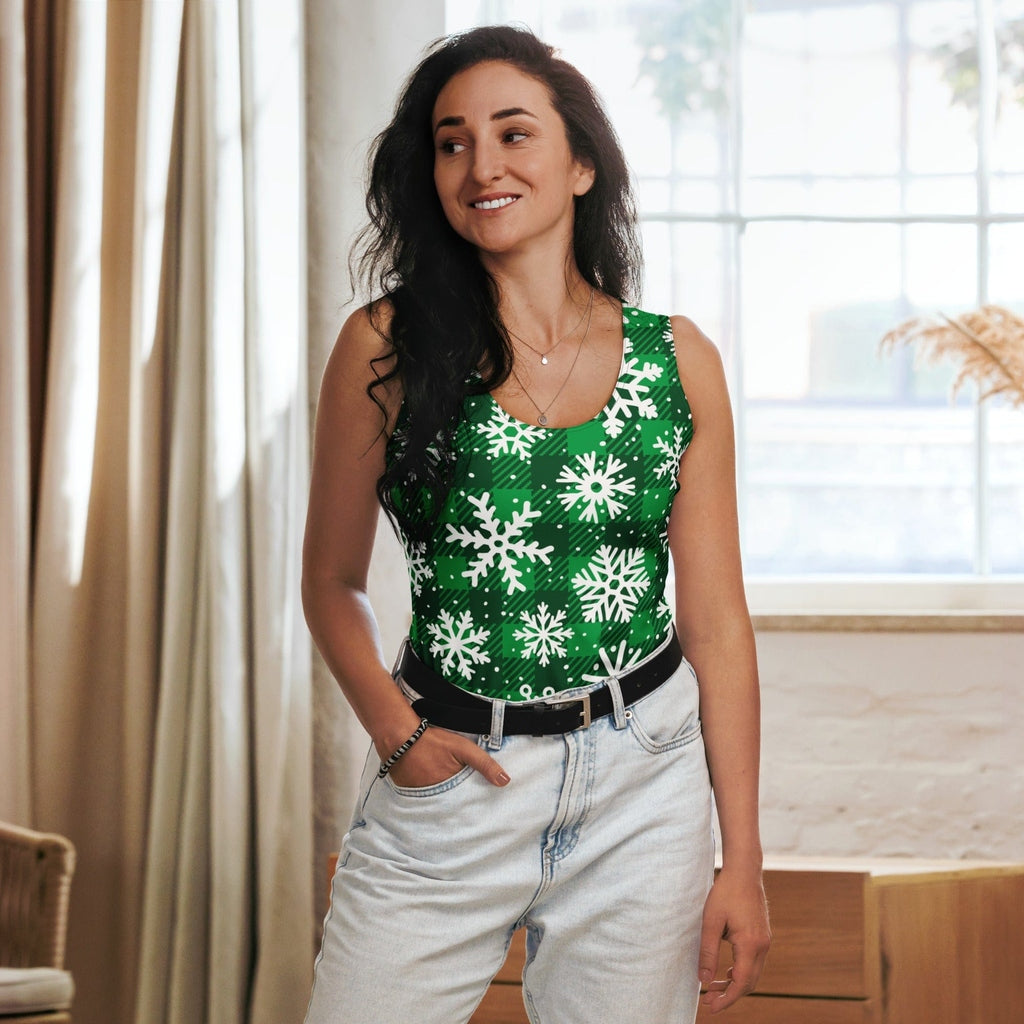 Frosted Flannel Snow Tank Top