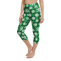 Frosted Flannel Snow Yoga Capris