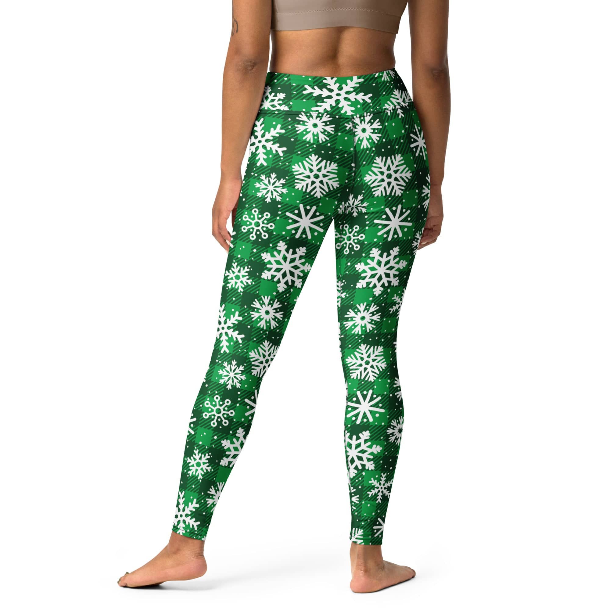 Frosted Flannel Snow Yoga Leggings