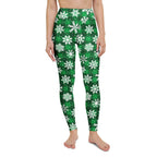 Frosted Flannel Snow Yoga Leggings