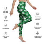 Frosted Flannel Snow Yoga Leggings