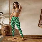 Frosted Flannel Snow Yoga Leggings