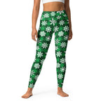 Frosted Flannel Snow Yoga Leggings