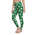 Frosted Flannel Snow Yoga Leggings