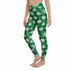 Frosted Flannel Snow Yoga Leggings