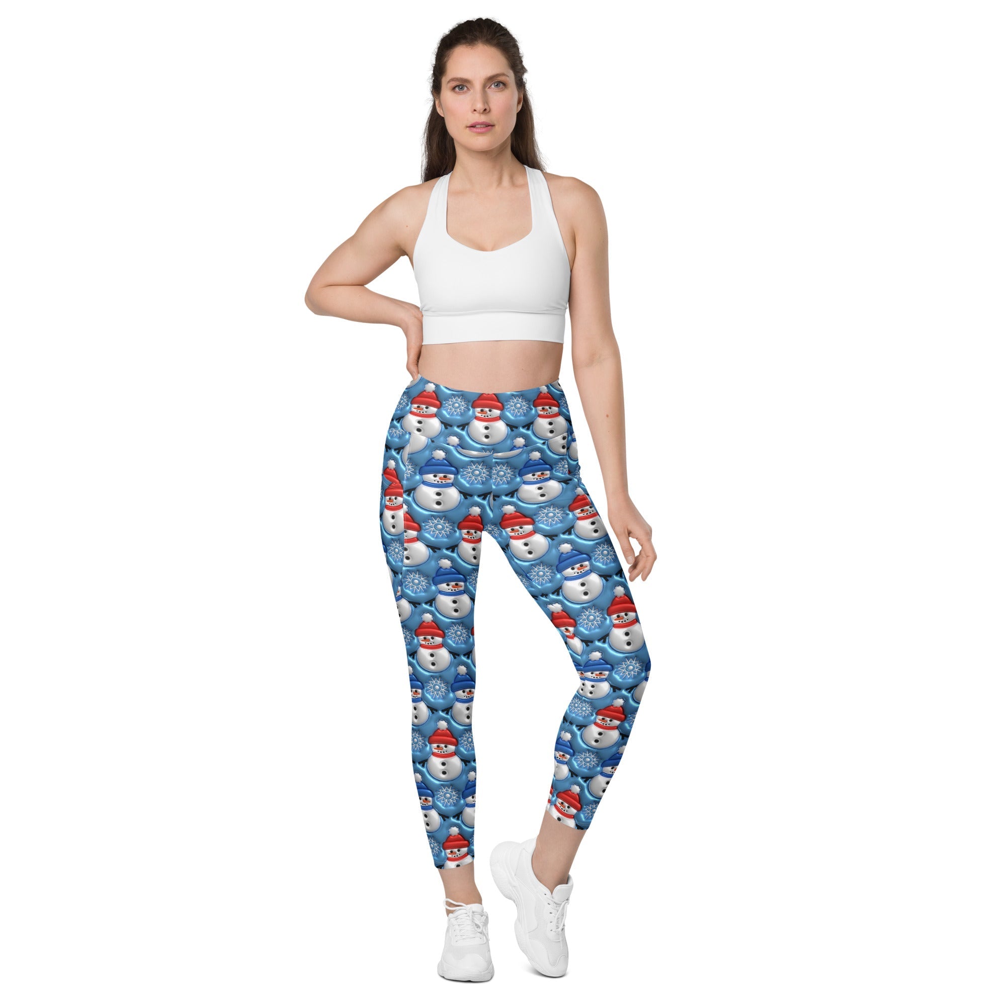 Frosty The Snowman Leggings With Pockets