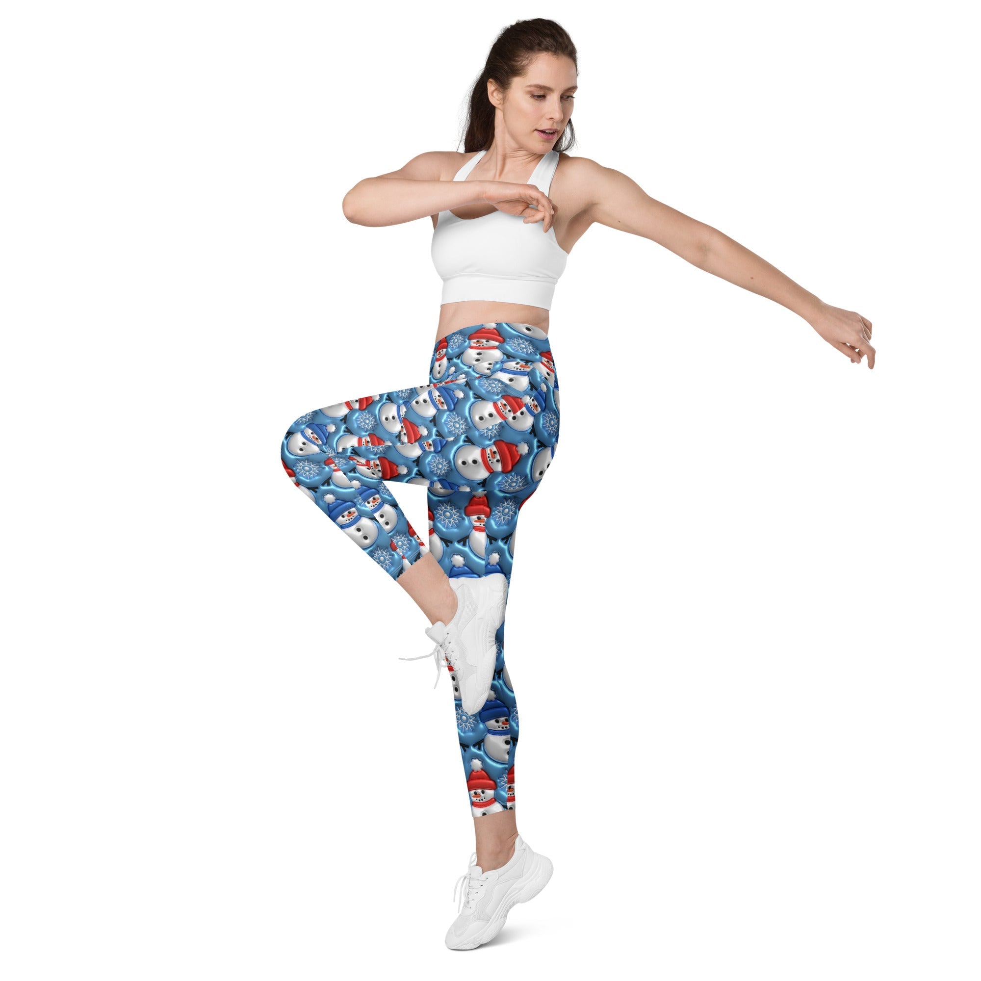 Frosty The Snowman Leggings With Pockets