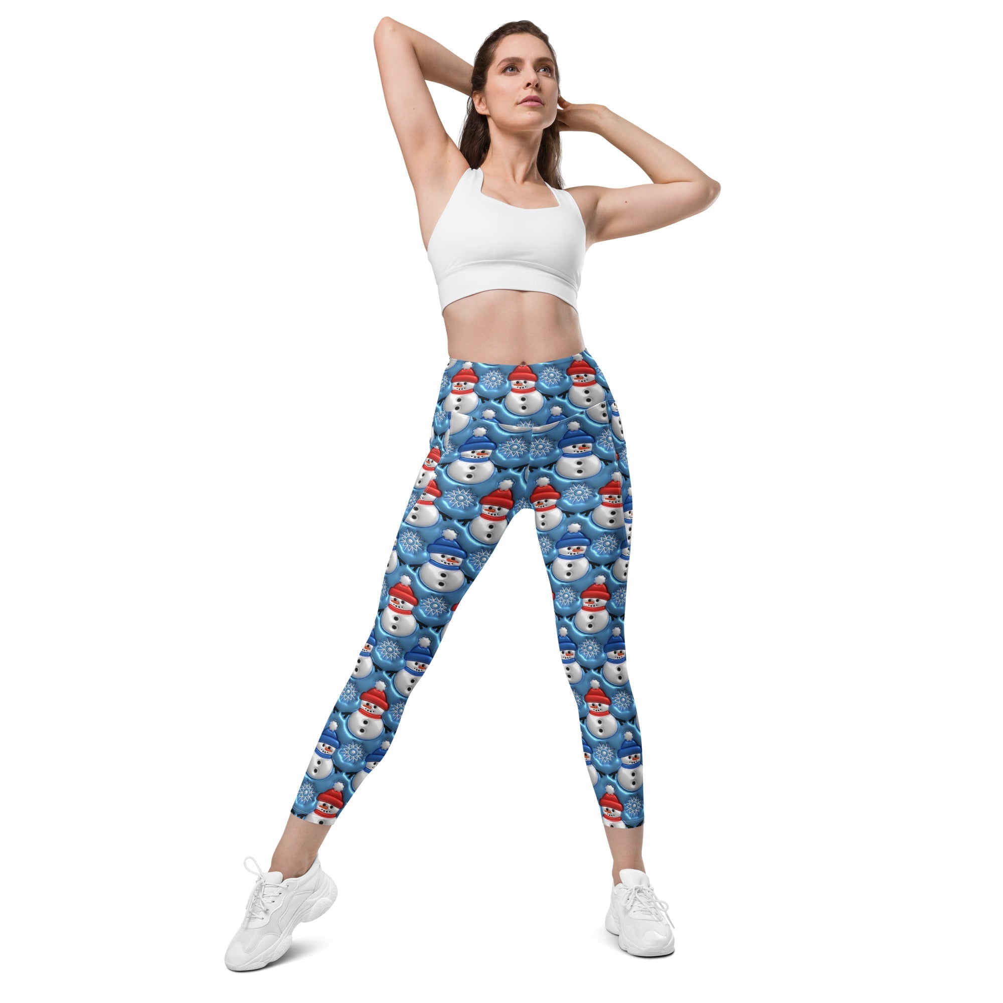 Frosty The Snowman Leggings With Pockets