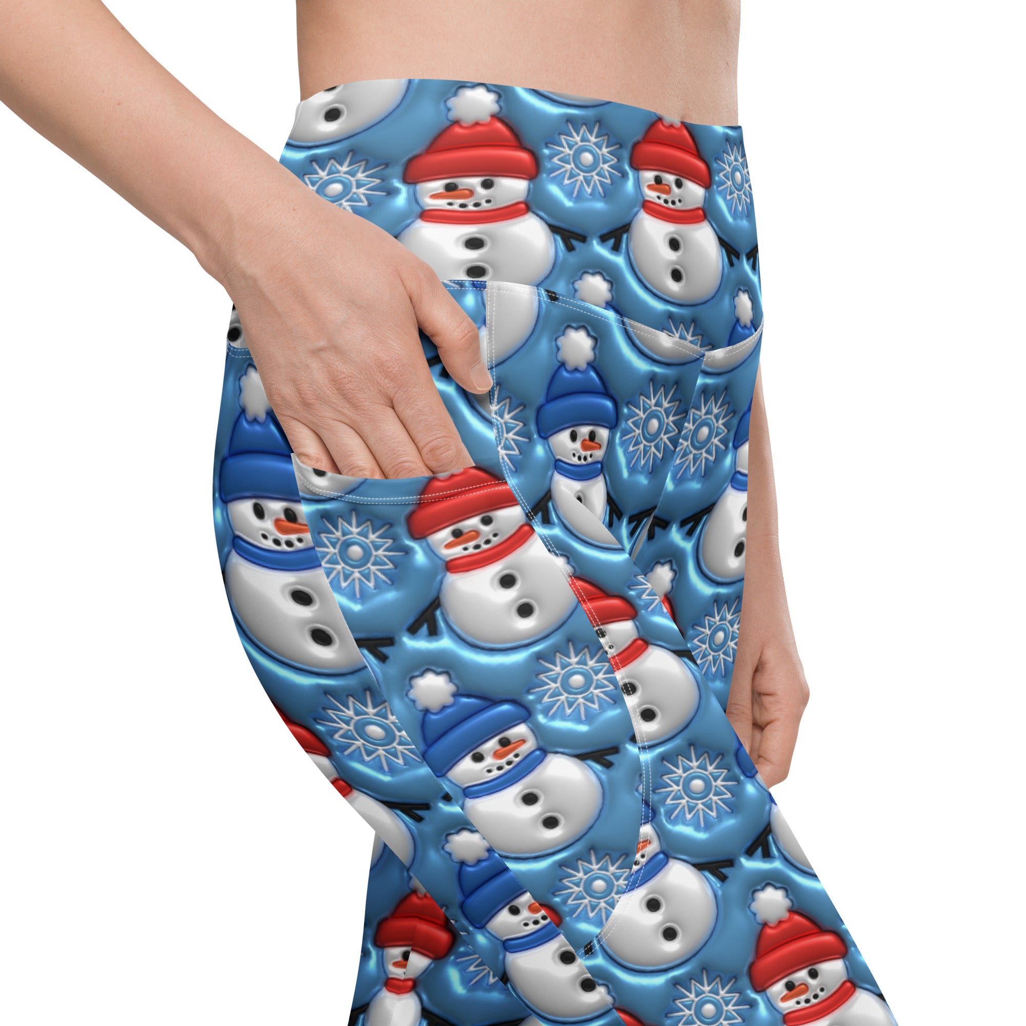 Frosty The Snowman Leggings With Pockets