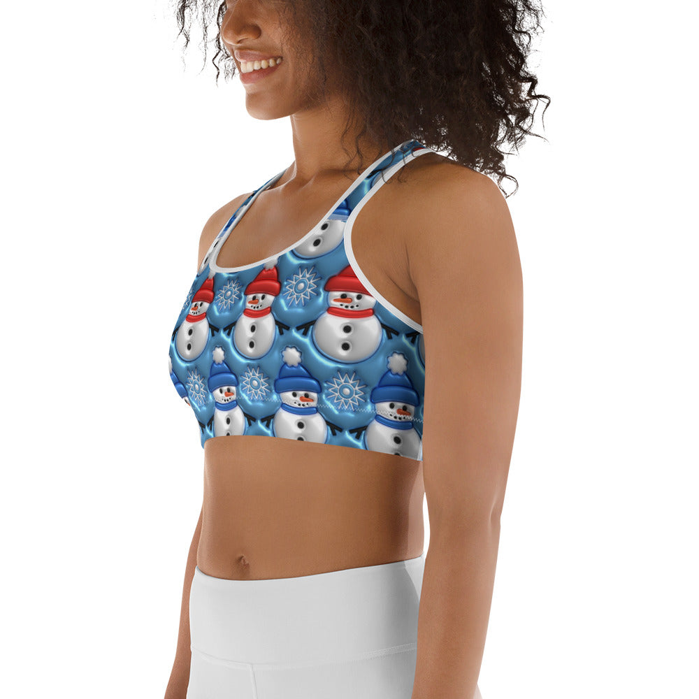 Frosty The Snowman Sports Bra