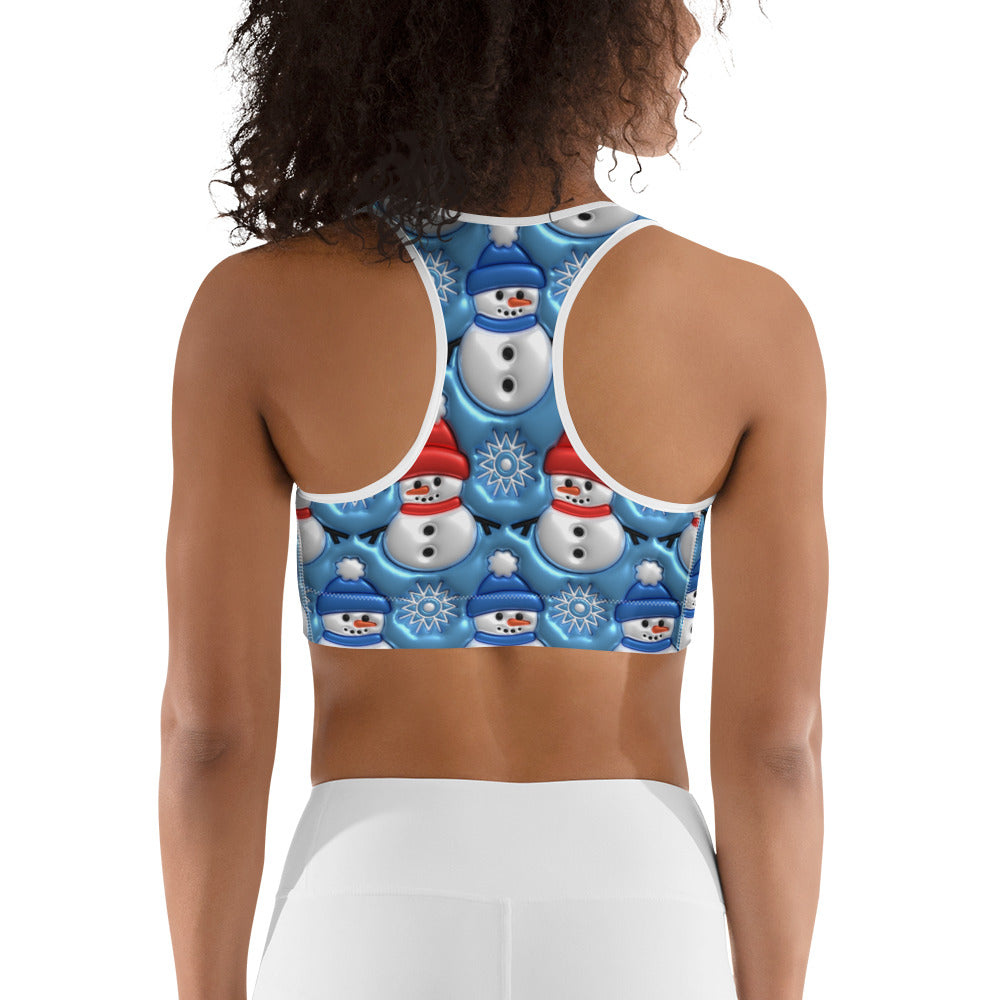 Frosty The Snowman Sports Bra