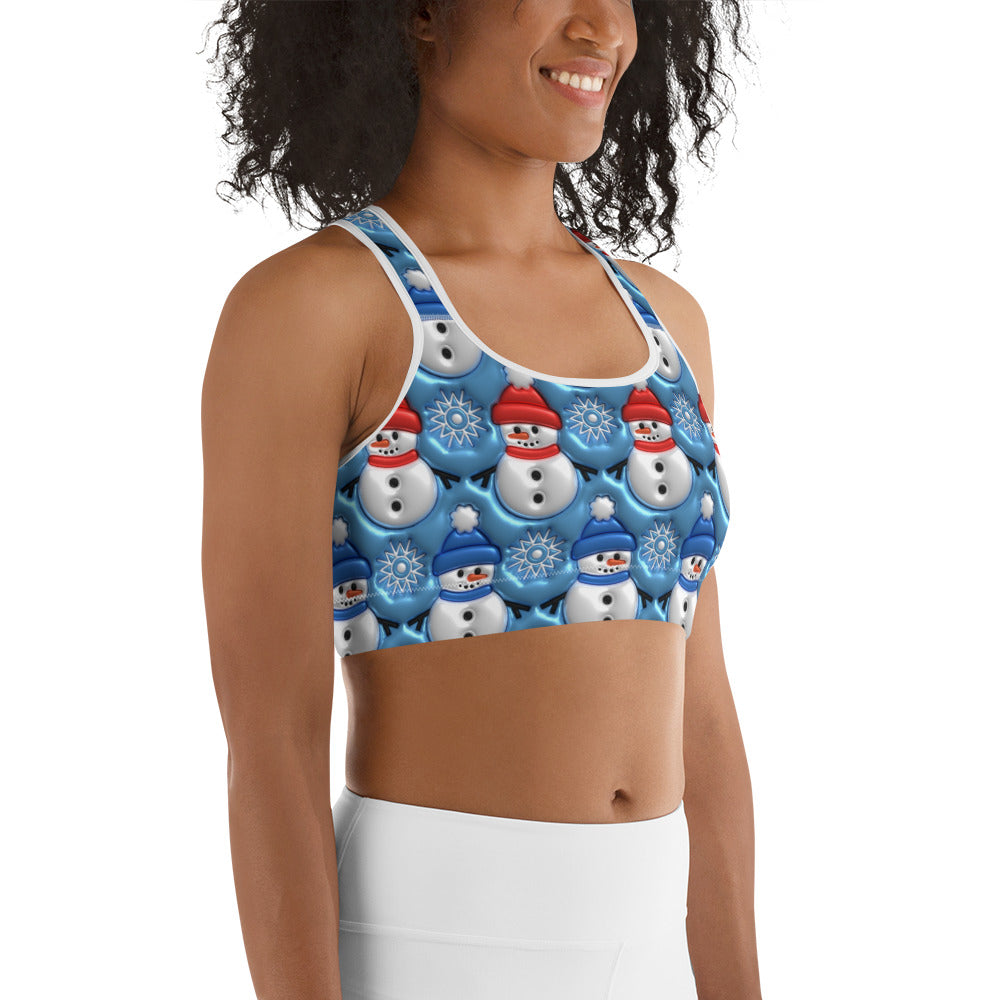 Frosty The Snowman Sports Bra