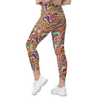 Funky Psychedelic Leggings With Pockets