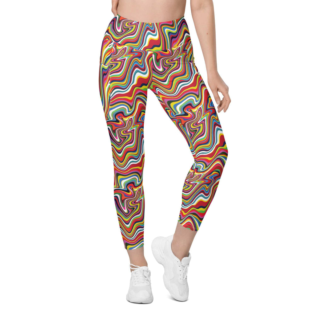 Funky Psychedelic Leggings With Pockets