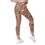 Funky Psychedelic Leggings With Pockets