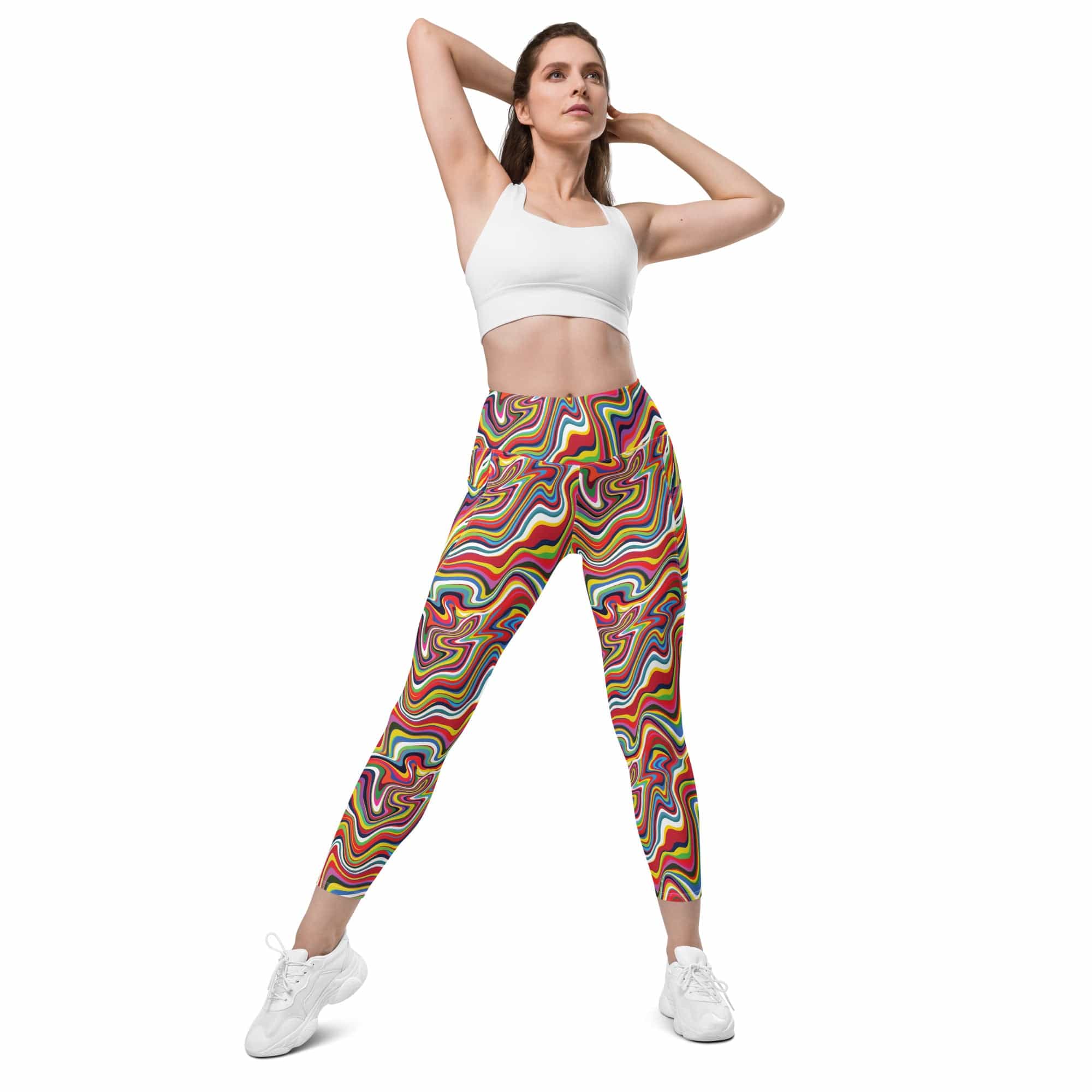 Funky Psychedelic Leggings With Pockets