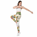 Garden Bouquet Crossover Leggings With Pockets