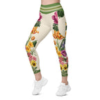 Garden Bouquet Leggings With Pockets