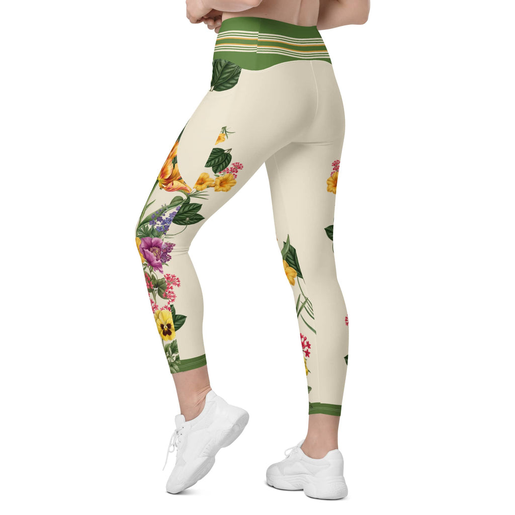 Garden Bouquet Leggings With Pockets