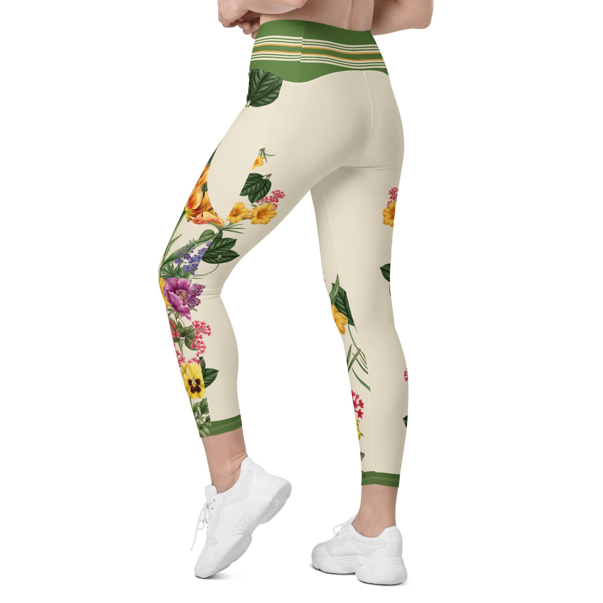 Garden Bouquet Leggings With Pockets