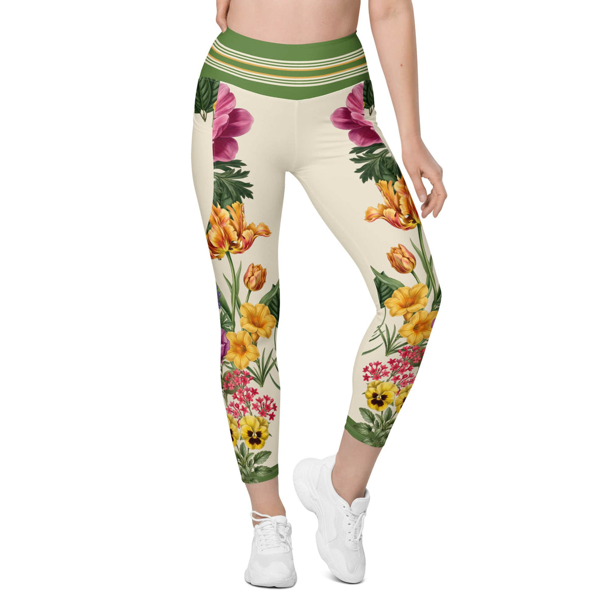 Garden Bouquet Leggings With Pockets