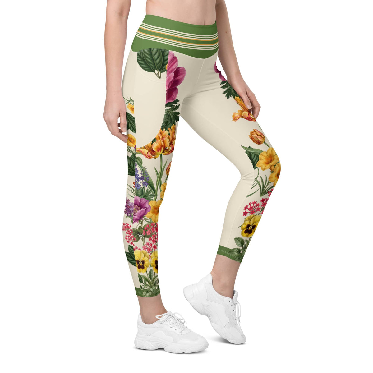 Garden Bouquet Leggings With Pockets