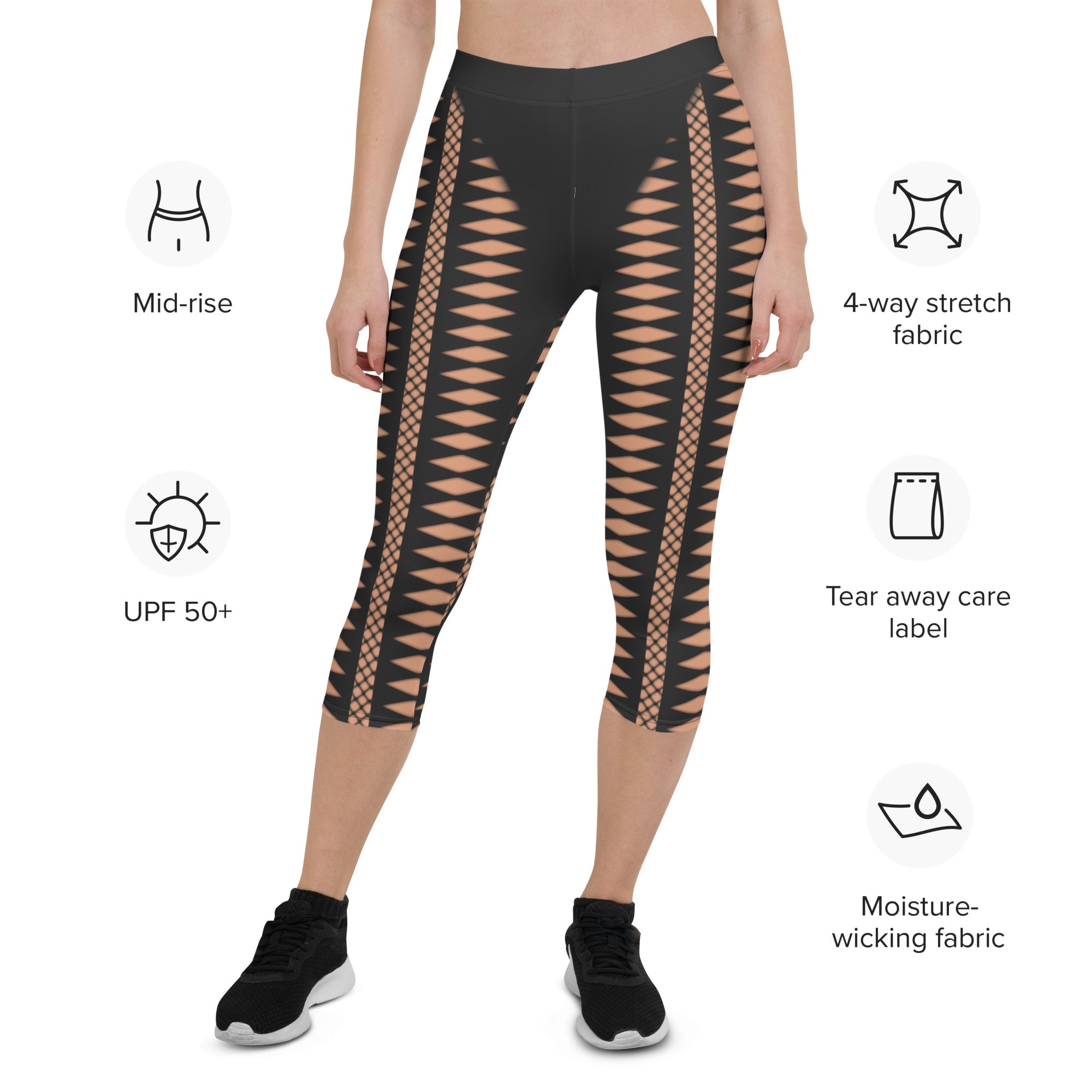 Geometric Allure Capris