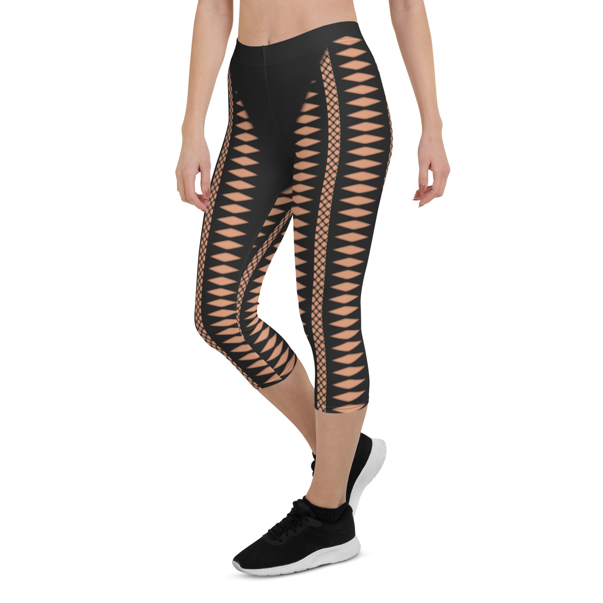 Geometric Allure Capris