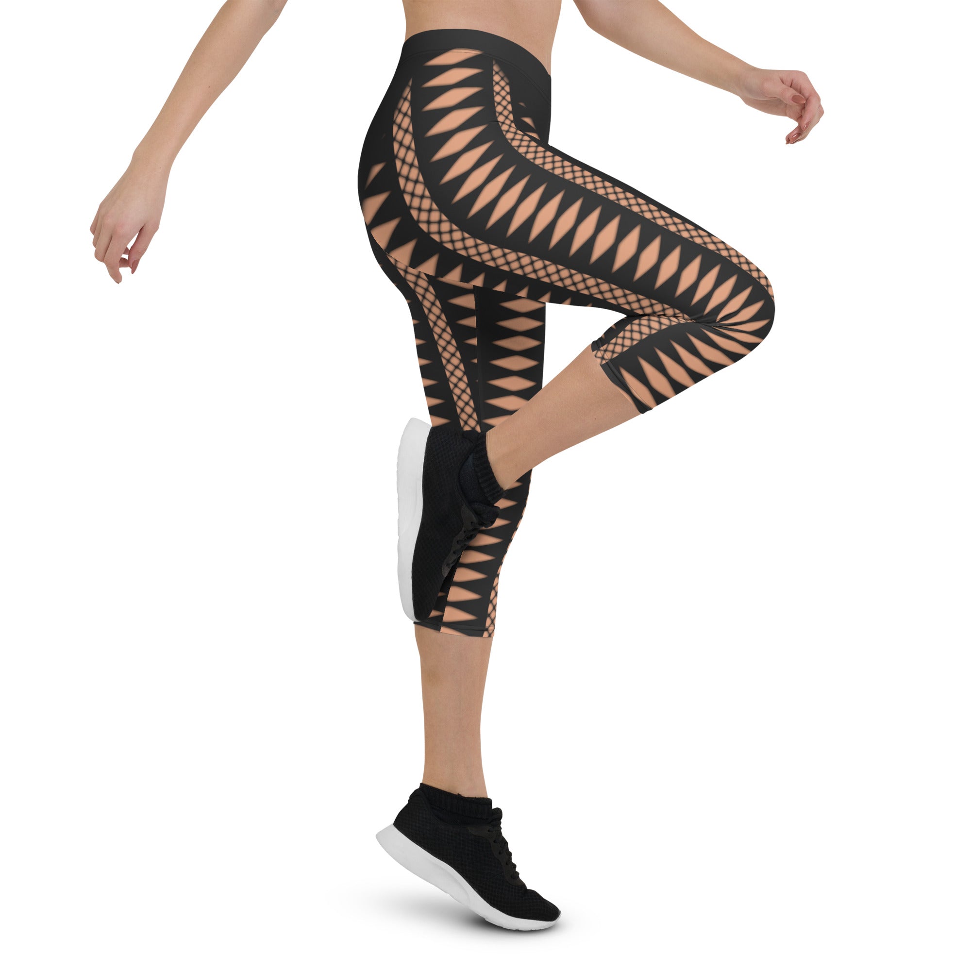 Geometric Allure Capris